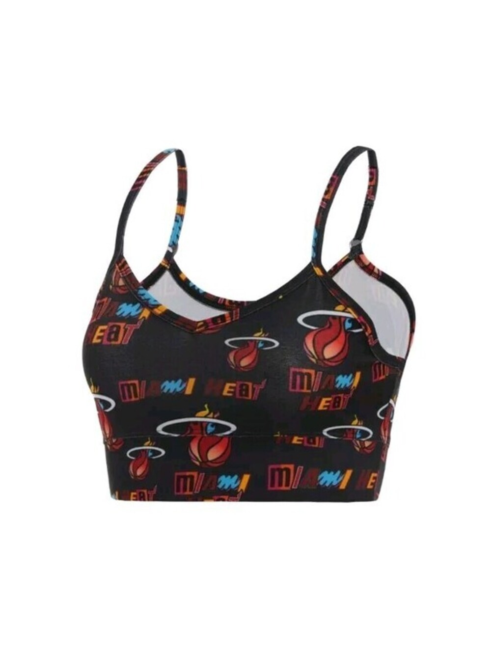 CONCEPTS SPORT MIAMI HEAT MASHUP BRALETTE BLACK SIZE XL NWT